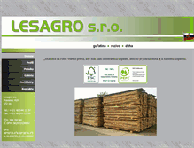 Tablet Screenshot of lesagro.sk